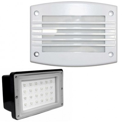 Φωτιστικό Χωνευτό Ορθογώνιο LED 1.4W 230V 3100K Θερμό Φως Αλουμινίου Λευκό 9675 IP54
